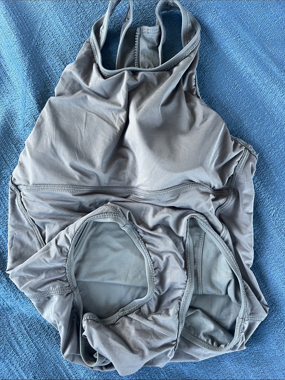 DKNY racer-back One-Piece Swimsuit. Removable padding @bra shelf. Size 10 NWOT - Picture 6 of 7